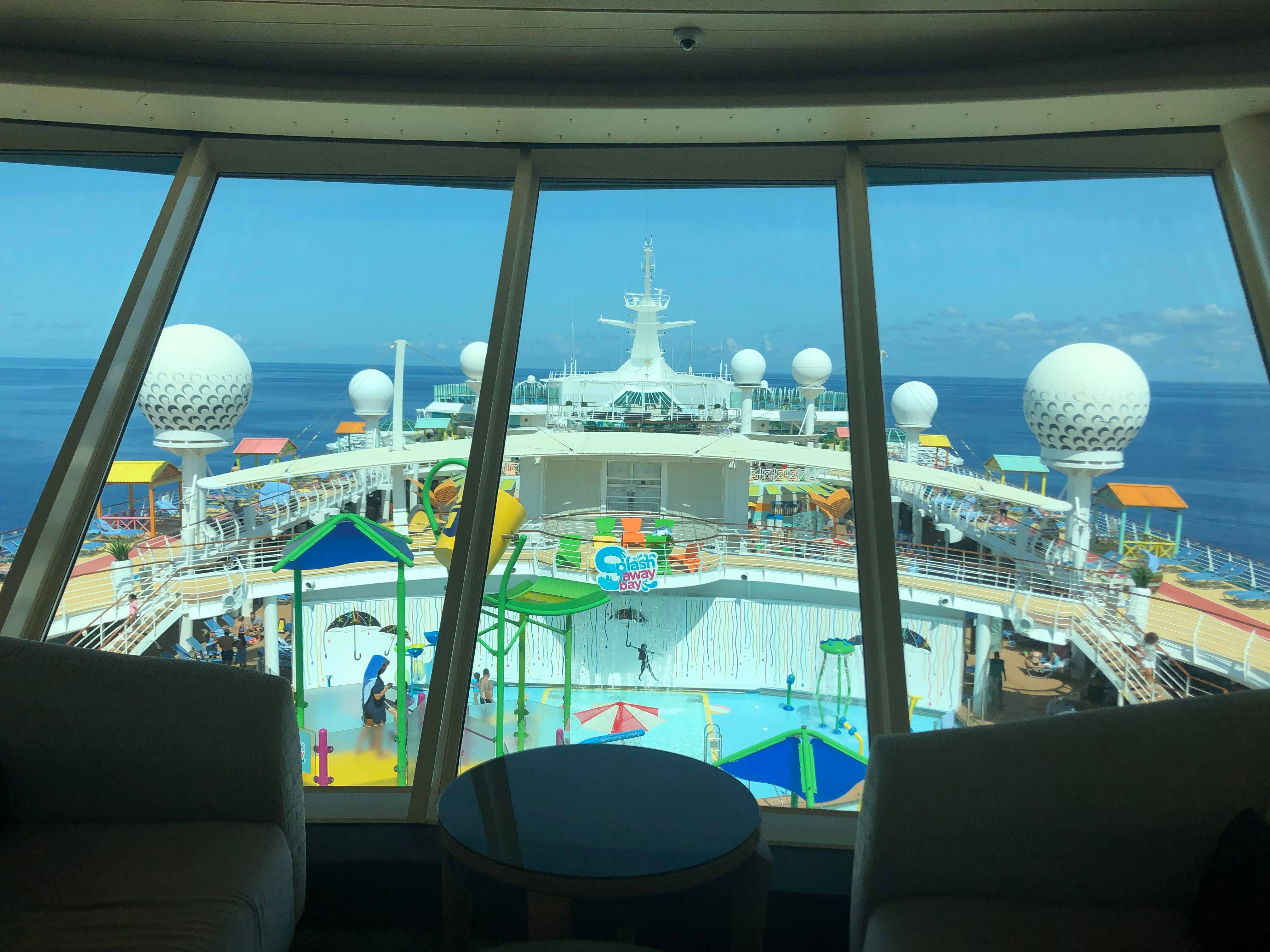 Viking Crowne Lounge on Freedom of the Seas by Royal Caribbean. This is the Best Time to Cruise.