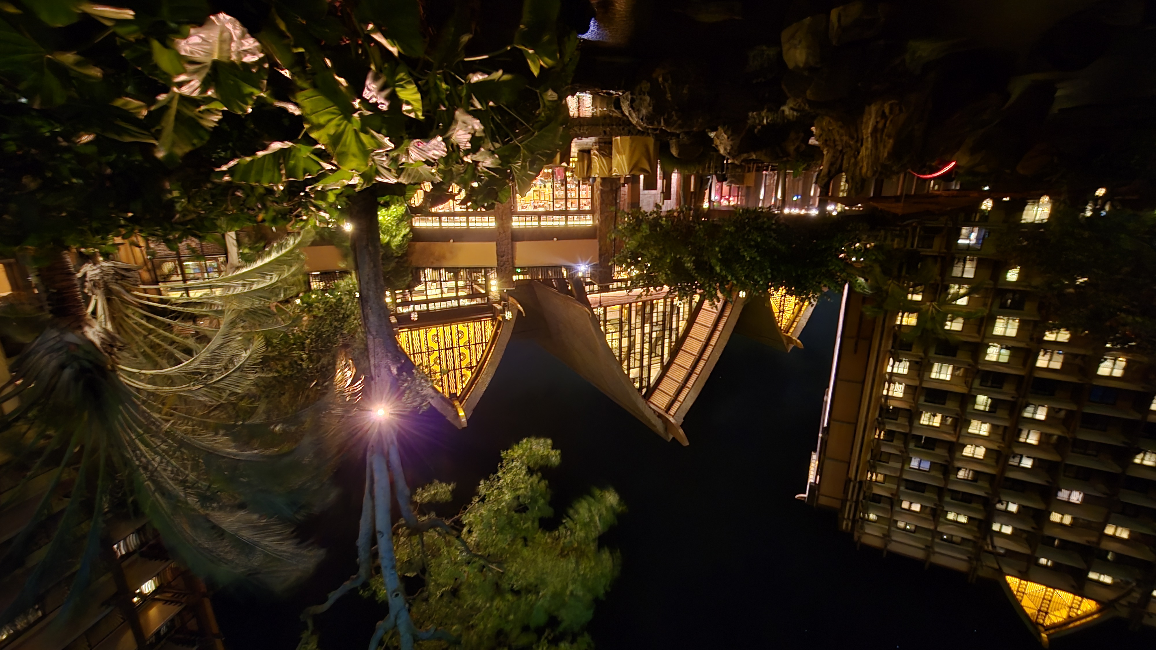 nighttime view of Aulani