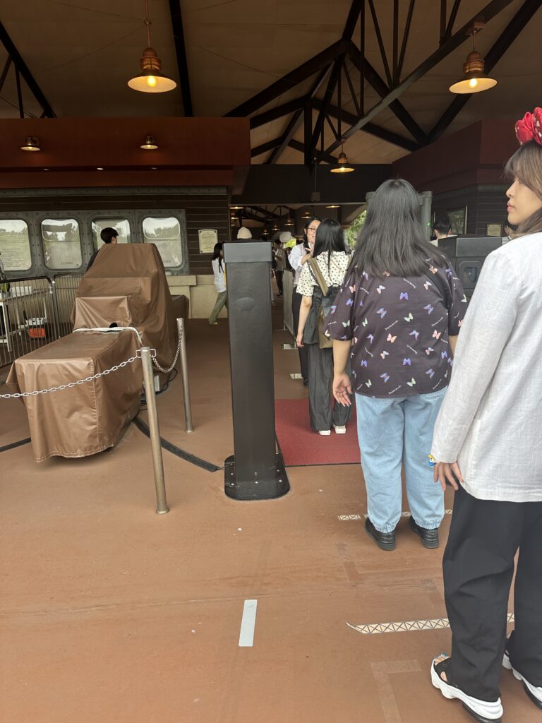 Entrance line to park at Tokyo DisneySea