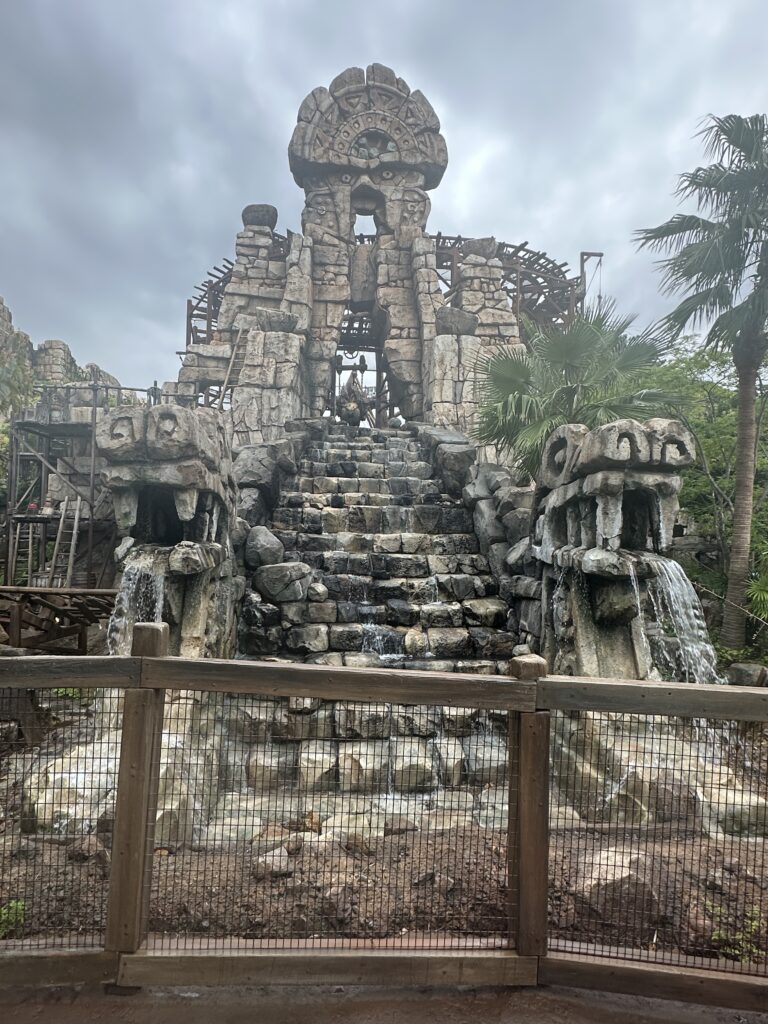 Outdoor temple at Tokyo DisneySea