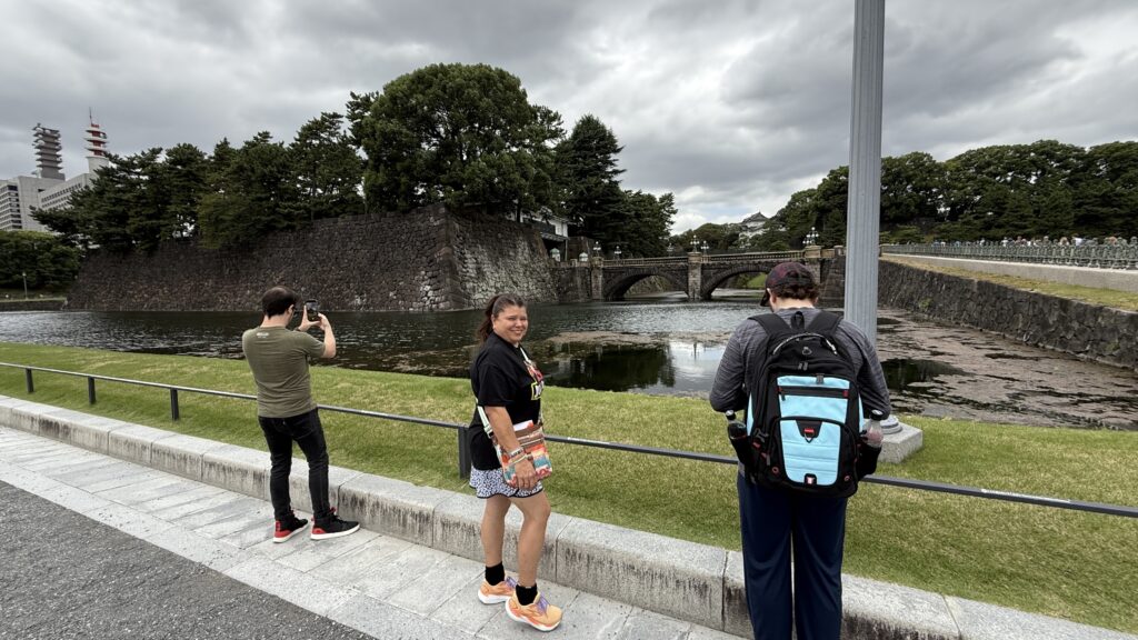 Our family at Imperial Palace Tokyo