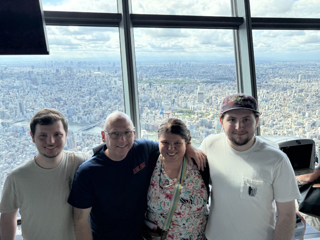 Our family at Tokyo Skytree
